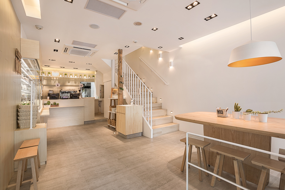 日系企業が台湾で出店したファストフード店の内装デザイン施工事例